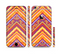 The Red, Yellow and Purple Vibrant Aztec Zigzags Sectioned Skin Series for the Apple iPhone 6/6s