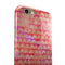 The Red and Purple Grungy Gold Semi-Circles iPhone 6/6s or 6/6s Plus 2-Piece Hybrid INK-Fuzed Case