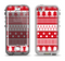 The Red and White Christmas Pattern Apple iPhone 5-5s LifeProof Nuud Case Skin Set