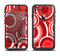 The Red and White Layered Vector Circles Apple iPhone 6/6s LifeProof Fre Case Skin Set