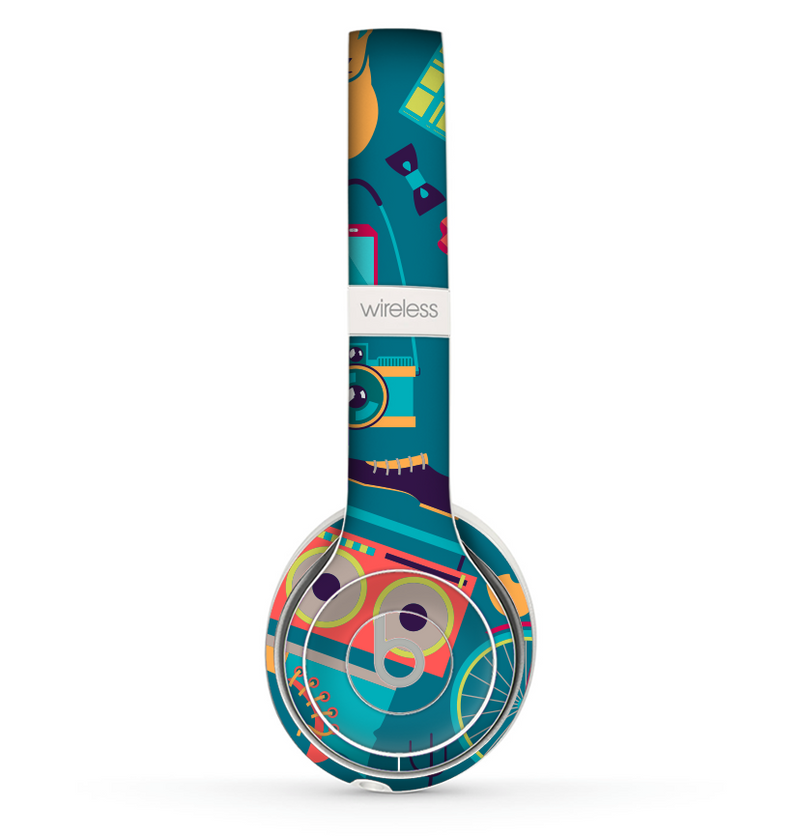 The Retro Colorful Hipster Pattern V2 Skin Set for the Beats by Dre Solo 2 Wireless Headphones