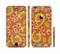 The Retro Red and Green Floral Pattern Sectioned Skin Series for the Apple iPhone 6/6s
