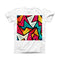 The Retro Vector Sharp Shapes ink-Fuzed Front Spot Graphic Unisex Soft-Fitted Tee Shirt