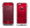 The Rich Red Leather Apple iPhone 5-5s LifeProof Fre Case Skin Set