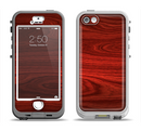 The Rich Red Wood grain Apple iPhone 5-5s LifeProof Nuud Case Skin Set