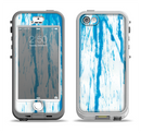 The Running Blue WaterColor Paint Apple iPhone 5-5s LifeProof Nuud Case Skin Set