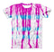 The Running Blue and Pink WaterColor Paint ink-Fuzed Unisex All Over Full-Printed Fitted Tee Shirt