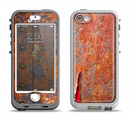 The Rusty Metal with Jagged Edge Apple iPhone 5-5s LifeProof Nuud Case Skin Set