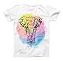 The Sacred Elephant Watercolor V2 ink-Fuzed Unisex All Over Full-Printed Fitted Tee Shirt