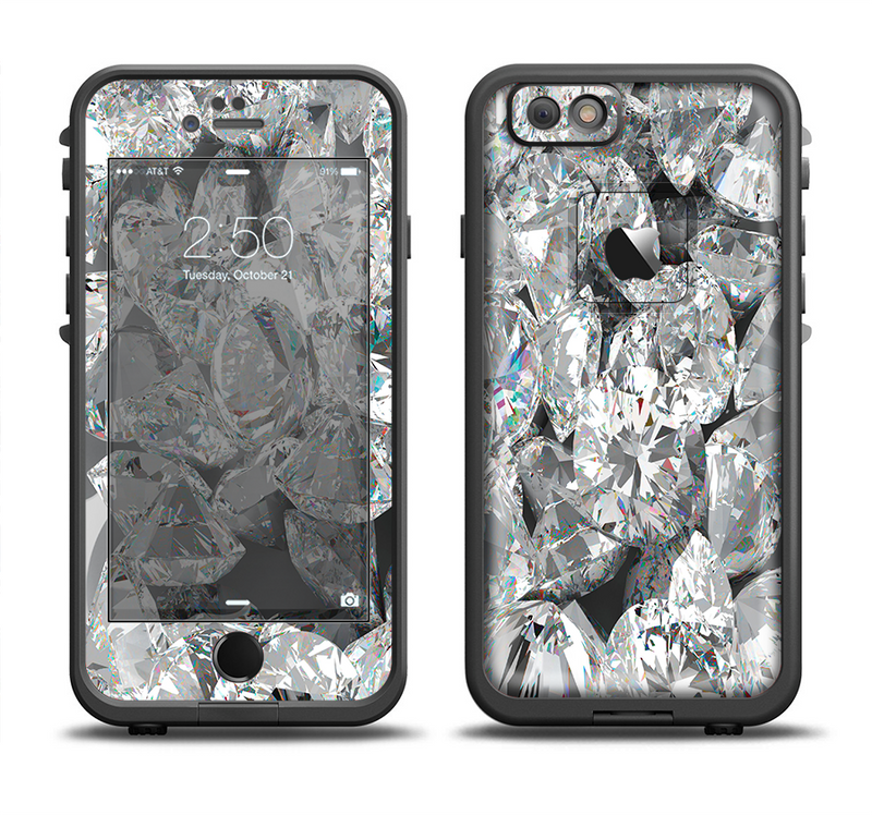 The Scattered Diamonds Apple iPhone 6/6s LifeProof Fre Case Skin Set