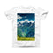 The Scenic Mountaintops ink-Fuzed Front Spot Graphic Unisex Soft-Fitted Tee Shirt