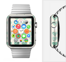 The Scratched Vintage Green Hearts Full-Body Skin Set for the Apple Watch