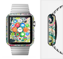 The Shades of Green Swirl Pattern V32 Full-Body Skin Set for the Apple Watch