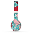 The Sharded Hearts On Teal Skin Set for the Beats by Dre Solo 2 Wireless Headphones