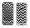 The Sharp Layered Black & Gray Chevron Pattern Apple iPhone 5-5s LifeProof Fre Case Skin Set