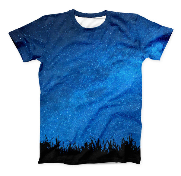 The Silhouette Night Sky ink-Fuzed Unisex All Over Full-Printed Fitted Tee Shirt