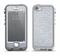 The Silver Sparkly Glitter Ultra Metallic Apple iPhone 5-5s LifeProof Nuud Case Skin Set
