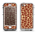 The Simple Vector Giraffe Print Apple iPhone 5-5s LifeProof Nuud Case Skin Set