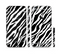 The Simple Vector Zebra Animal Print Sectioned Skin Series for the Apple iPhone 6/6s