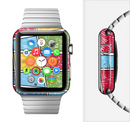 The Sketched Colorful Uneven Panels Full-Body Skin Set for the Apple Watch