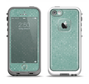 The Small Green Polkadotted Surface Apple iPhone 5-5s LifeProof Fre Case Skin Set