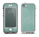 The Small Green Polkadotted Surface Apple iPhone 5-5s LifeProof Nuud Case Skin Set