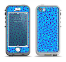 The Small Scattered Polka Dots of Blue Apple iPhone 5-5s LifeProof Nuud Case Skin Set