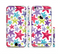 The Smiley Faced Vector Colored Starfish Pattern Sectioned Skin Series for the Apple iPhone 6/6s Plus