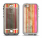 The Smudged Pink Painted Stripes Pattern Apple iPhone 5-5s LifeProof Nuud Case Skin Set