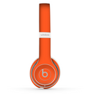 The Solid Burnt Orange Skin Set for the Beats by Dre Solo 2 Wireless Headphones