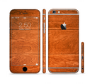The Solid Cherry Wood Planks Sectioned Skin Series for the Apple iPhone 6/6s