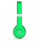 The Solid Green V2 Skin Set for the Beats by Dre Solo 2 Wireless Headphones