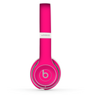 The Solid Pink V2 Skin Set for the Beats by Dre Solo 2 Wireless Headphones