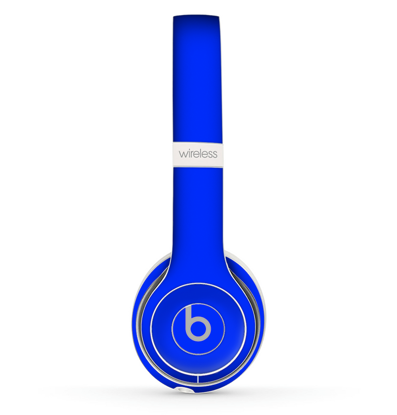 The Solid Royal Blue Skin Set for the Beats by Dre Solo 2 Wireless Headphones