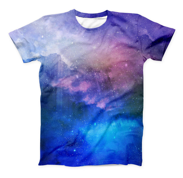 The Space Light Rays ink-Fuzed Unisex All Over Full-Printed Fitted Tee Shirt