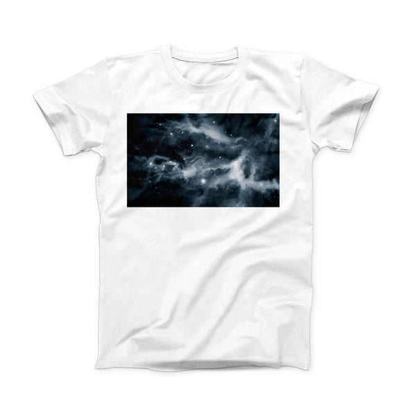 The Space Marble ink-Fuzed Front Spot Graphic Unisex Soft-Fitted Tee Shirt