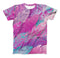 The Spectral Vector Feathers ink-Fuzed Unisex All Over Full-Printed Fitted Tee Shirt