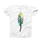 The Splatter Watercolor Feather ink-Fuzed Front Spot Graphic Unisex Soft-Fitted Tee Shirt