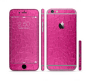 The Stamped Pink Texture Sectioned Skin Series for the Apple iPhone 6/6s