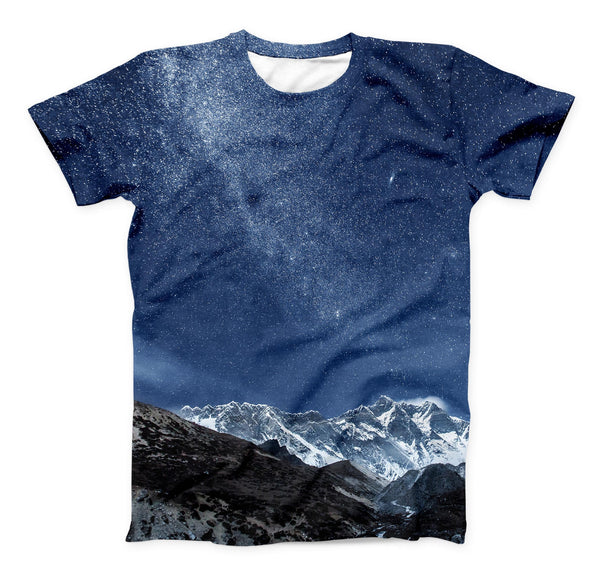 The Starry Mountaintop ink-Fuzed Unisex All Over Full-Printed Fitted Tee Shirt