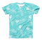 The Stenciled Feather Pattern ink-Fuzed Unisex All Over Full-Printed Fitted Tee Shirt