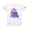 The Stenciled Watercolor Evergreen Tree ink-Fuzed Front Spot Graphic Unisex Soft-Fitted Tee Shirt