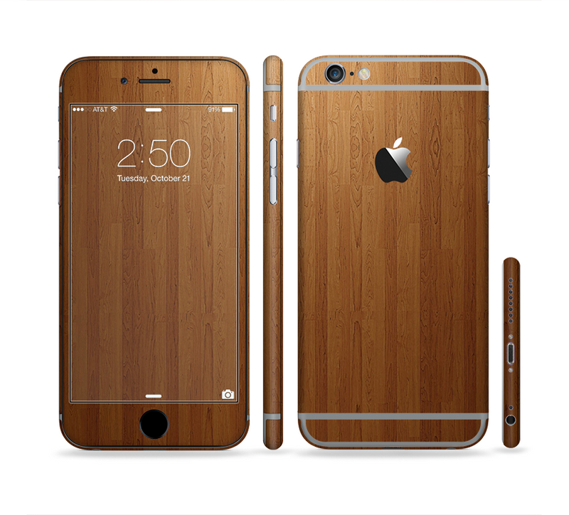 The Straight WoodGrain Sectioned Skin Series for the Apple iPhone 6/6s Plus