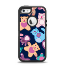 The Stuffed Vector Color-Bears Apple iPhone 5-5s Otterbox Defender Case Skin Set