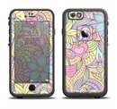 The Subtle Abstract Flower Pattern Apple iPhone 6/6s LifeProof Fre Case Skin Set