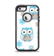 The Subtle Blue Cartoon Owls Apple iPhone 5-5s Otterbox Defender Case Skin Set