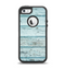 The Subtle Blue Vertical Aged Wood Apple iPhone 5-5s Otterbox Defender Case Skin Set
