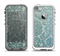 The Subtle Green Lace Pattern Apple iPhone 5-5s LifeProof Fre Case Skin Set
