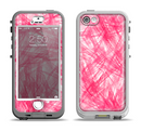 The Subtle Pink Watercolor Strokes Apple iPhone 5-5s LifeProof Nuud Case Skin Set