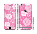 The Subtle Pinks Rose Pattern V3 Sectioned Skin Series for the Apple iPhone 6/6s